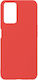 Umschlag Rückseite Silikon Rot (Moto G42)