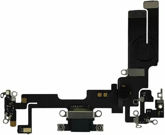 Flex Cable with Charging port in Black color for iPhone 14