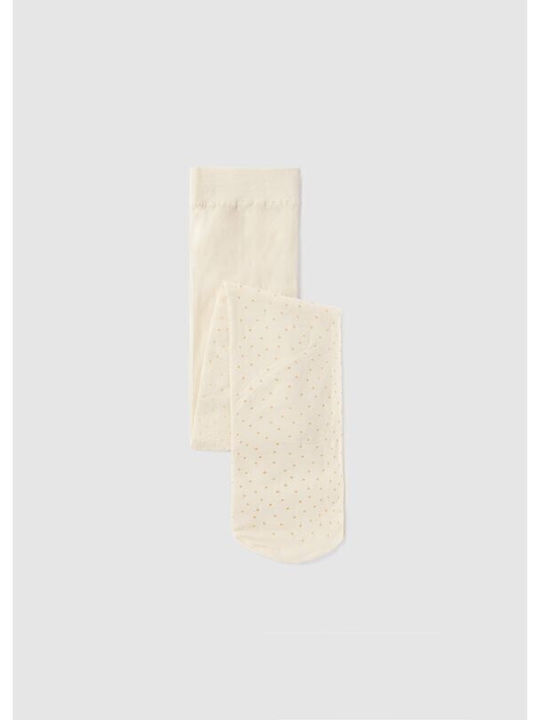 Abel & Lula Kinderstrumpfhose Polka Dot Ecru
