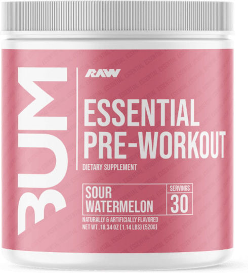 Raw Essential Pre Workout 520gr Sour Watermelon