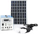 Solares Beleuchtungssystem 70-W-Ladestation & Lautsprecher/Radio/MP3-Player Blau RT-1212B