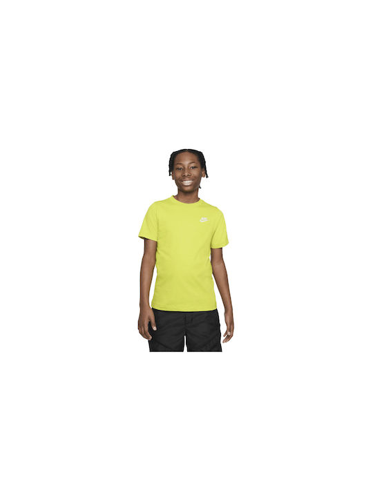 Nike Kinder T-Shirt Kurzärmelig Gelb AR5254 308