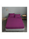 Le Blanc Cotton Line Σεντόνι Μονό 160x240εκ. Μωβ