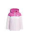 Adidas Girls Sports Jacket Pink with Ηood