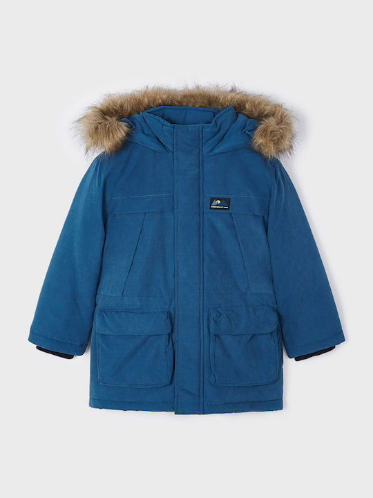 Kids' Parka Long with Hood Blue