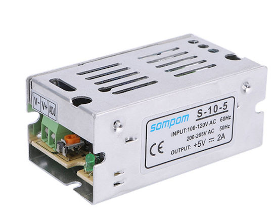 Haitronic Konverter AC/DC mit Eingangsspannung 5V und Ausgangsspannung 110-220V 2A (HS4200)
