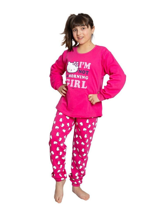 Nina Club Kinder Schlafanzug Winterlich Fuchsie