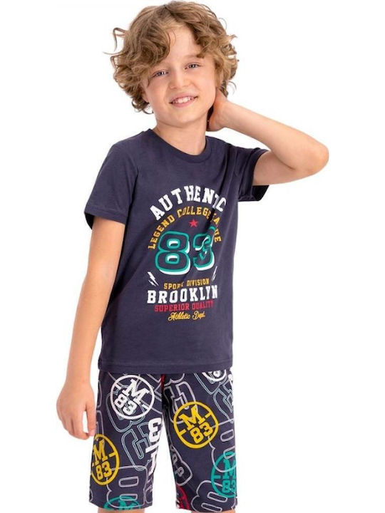 Roly Poly Kinder Schlafanzug Sommerlich Baumwoll Gray