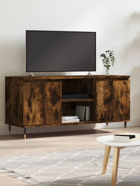 TV Stand Wooden Brown L104xW35xH50cm