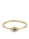 George Art Jewels Γυναικείο Δαχτυλίδι με Ζιργκόν από Ασήμι Επιχρυσωμένο