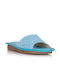 Castor Anatomic Anatomic Women's Leather Platform Wedge Sandals Light Blue