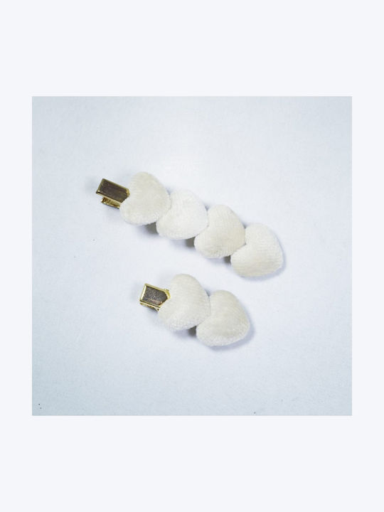 Busylizzie Kids Hair Clips Set with Hair Clip in White Color 2pcs 301341