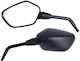 WFO Motorcycle Mirrors 2pcs Black
