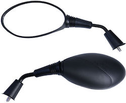 WFO Motorcycle Mirrors 2pcs Black