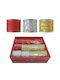 XMASfest Weihnachtliche Farbband Silber 550x6.3cm 12Stück