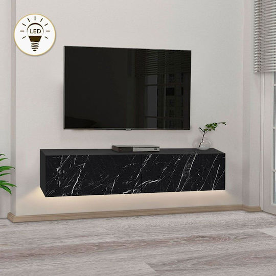 Aristo Επιτοίχιο με Φωτισμό Led Μαύρο 135x31.6x25εκ. Aristo Επιτοίχιο με Φωτισμό Led Μαύρο 135x31.6x25εκ.