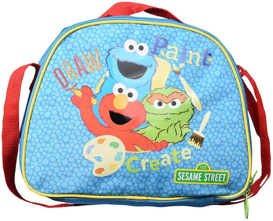 Sunce School Insulated Shoulder Lunch Bag 4lt Light Blue 21 x 9 x 27cm