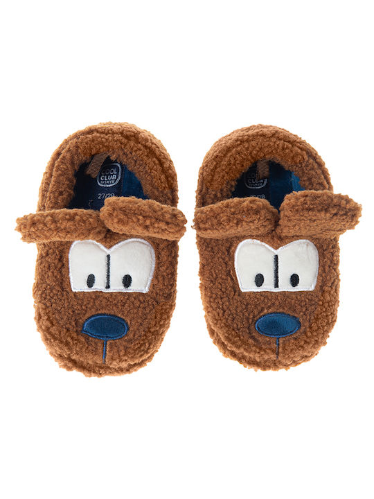 Cool Club Boys Closed-Toe Slippers Brown