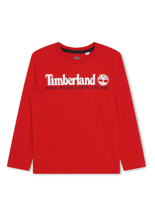 Timberland Kinderhemd Langarm Rot