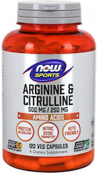 Now Foods Arginine & Citrulline 120 Capsule din...