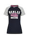 Benlee Femeie Tricou Albastru marin