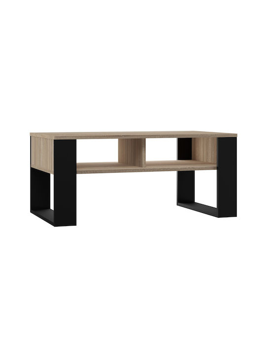 Rectangular Wooden Coffee Table Sonoma L90xW58xH50cm