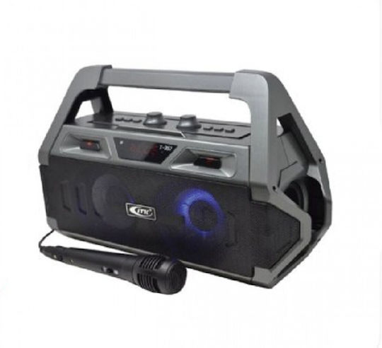 Sistem Karaoke Cu Microfon Cu Fir Și Efecte De Iluminare T-357 T-357-Gri Gri