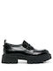 Combo A Leather Women's Moccasins in Gray Color