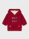 Kids Cardigan Cotton with Hood Bright Azure