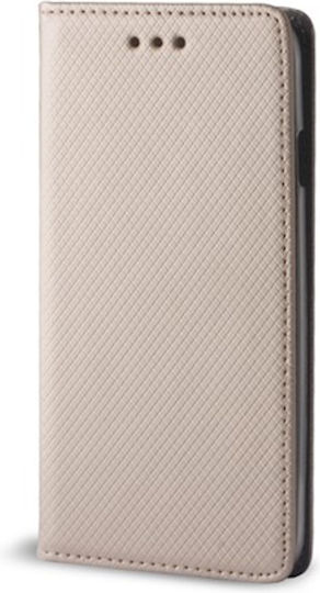 Smart Magnet Umschlag Rückseite Silikon Gold (Honor Magic4 Lite)