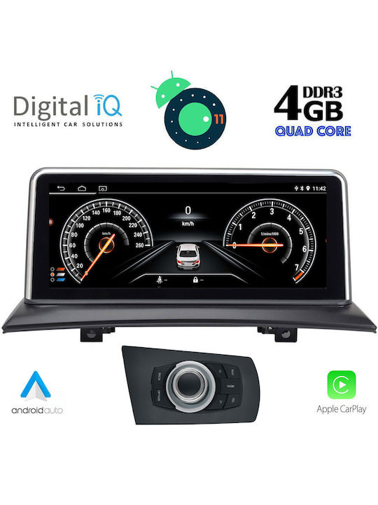 Digital IQ Car-Audiosystem für BMW X3 (E83) / X3 2003-2010 (Bluetooth/USB/AUX/WiFi/GPS/Apple-Carplay) mit Touchscreen 10.25"