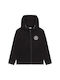 Karl Lagerfeld Hooded Sweatshirt with Zipper Black