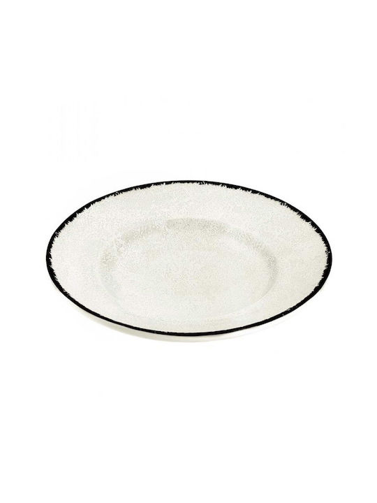 Oriana Ferelli Plate Soup made of Porcelain Whi...