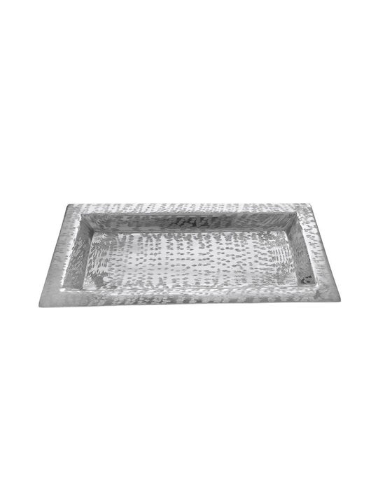 Iliadis Metallic Rectangular Decorative Tray 31x17cm