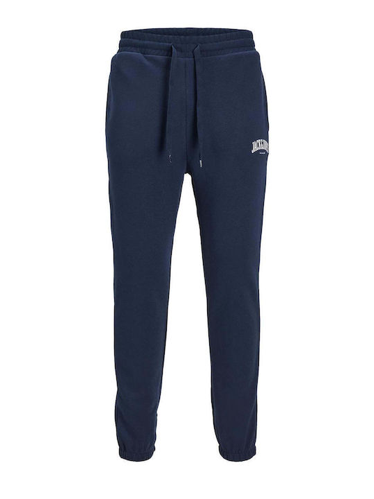 Jack & Jones Men's Sweatpants with Rubber Navy Blue