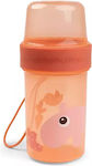 Done by Deer Plastic Kids' Food Container 0.32lt Papaya