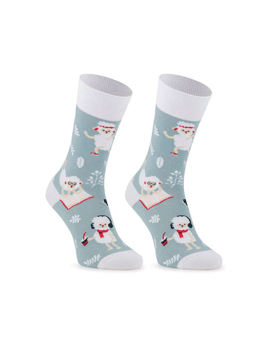 Crazy Socks Damen Socken Hellblau 1Pack