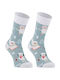 Crazy Socks Femei Șosete Albastru deschis 1Pachet