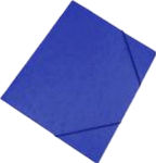 Φάκελος με Λάστιχο και Αυτιά για Χαρτί A4 Μπλε