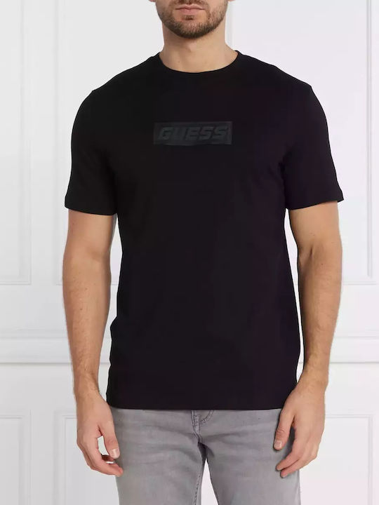 Guess Ανδρικό T-shirt Κοντομάνικο Μαύρο