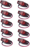 Truck Volume Lights 10pcs 12V - Red 2624