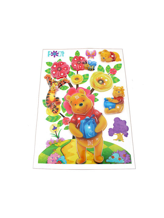 Παιδικό Διακοσμητικό Αυτοκόλλητο Τοίχου 3D Winnie the Pooh
