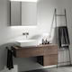 Geberit VariForm Πάγκος χωρίς Νιπτήρα Μ120xΒ51xΥ55cm Κερασί