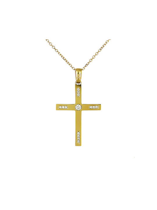 Femeiesc Aur Cruce 14K