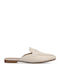 Flat Δερμάτινα Mules σε Μπεζ Χρώμα