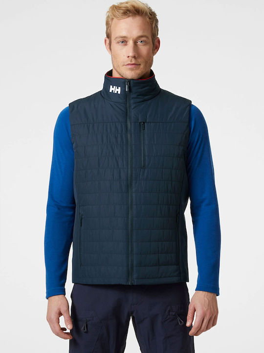 Sleeveless Winter Jacket Puffer Navy Blue