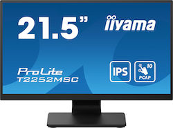 Iiyama ProLite T2252MSC-B2 IPS Monitor 21.5" FHD 1920x1080 cu Timp de Răspuns 5ms GTG