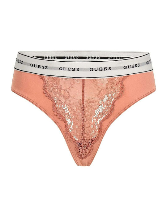 Guess Γυναικείο String Πορτοκαλί