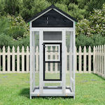 vidaXL Wooden Bird Cage 91.5x53x170cm. 172253 Gray