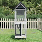 vidaXL Wooden Bird Cage 60x58.5x160cm. 172256 Gray